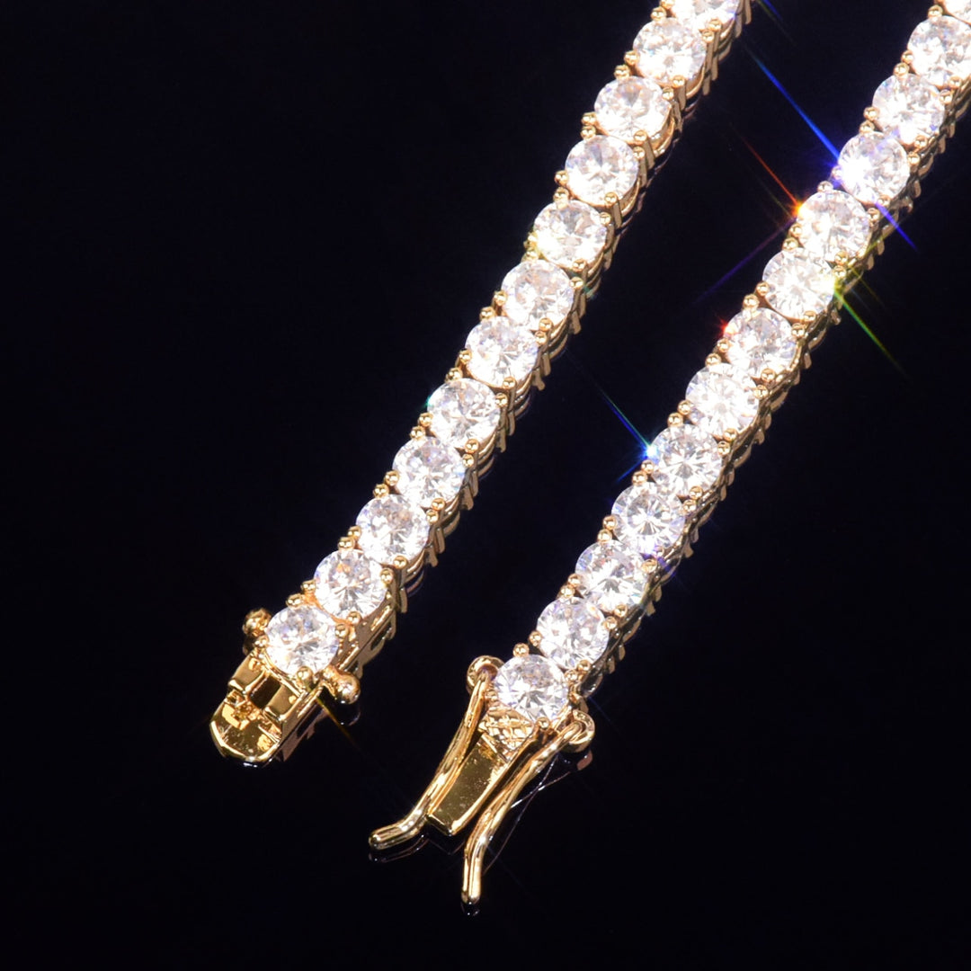 Corrente Riviera Ice - Largura 3mm, 4mm, 5mm ou 6mm - Peça Premium (resistente à água) - ICE BRO JOIAS