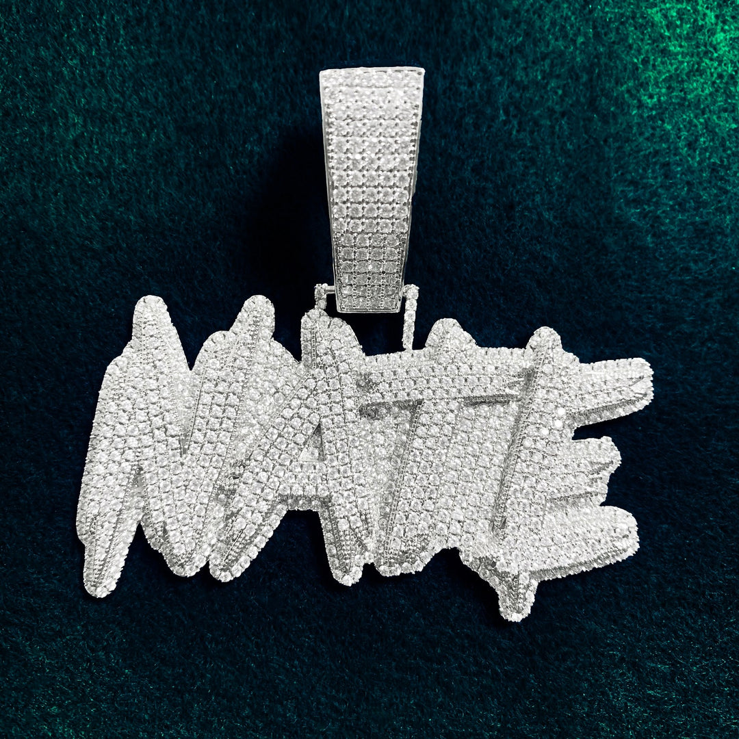Pingente Personalizado Ice - Com Corrente Cuban Premium ou só Pingente - Peça Premium (resistente à água) - ICE BRO JOIAS
