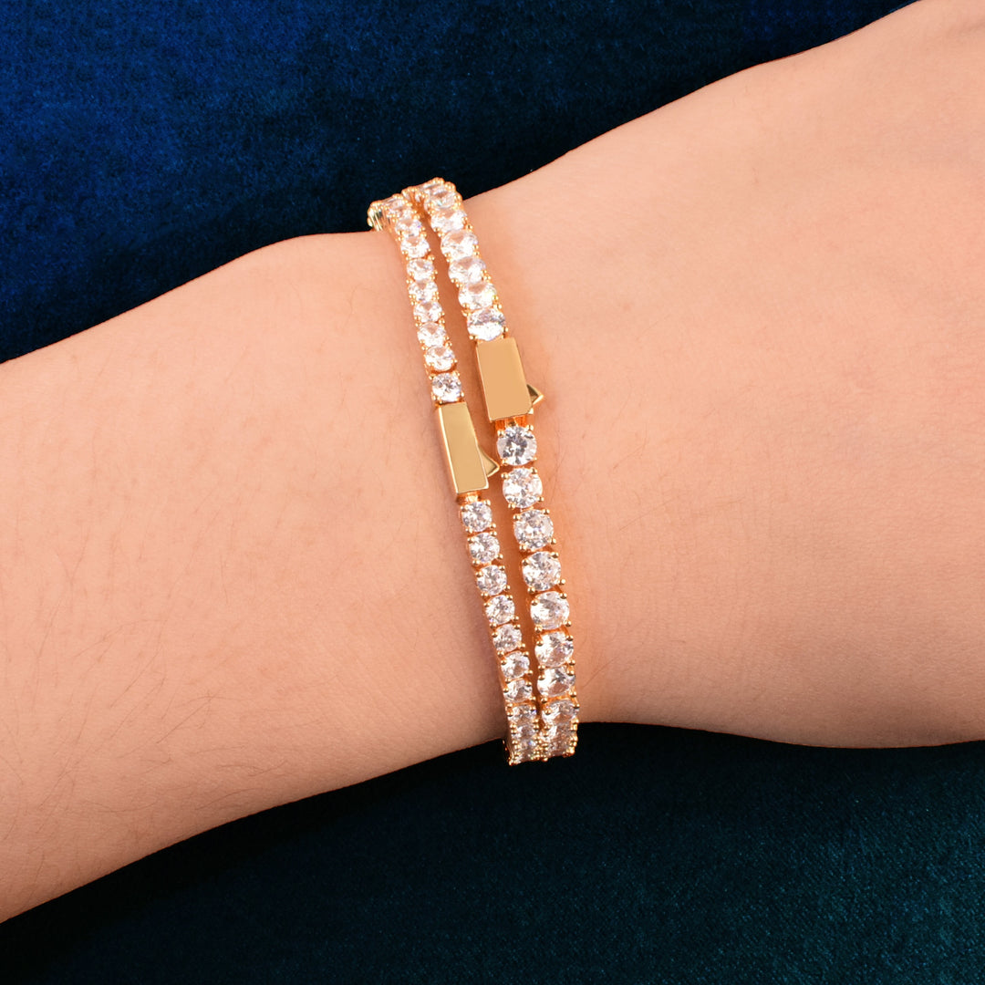 Pulseira Riviera - Largura 3mm 4mm 5mm - Peça Premium (resistente à água) - ICE BRO JOIAS