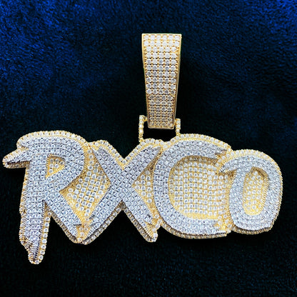 Pingente Personalizado Ice - Com Corrente Cuban Premium ou só Pingente - Peça Premium (resistente à água) - ICE BRO JOIAS