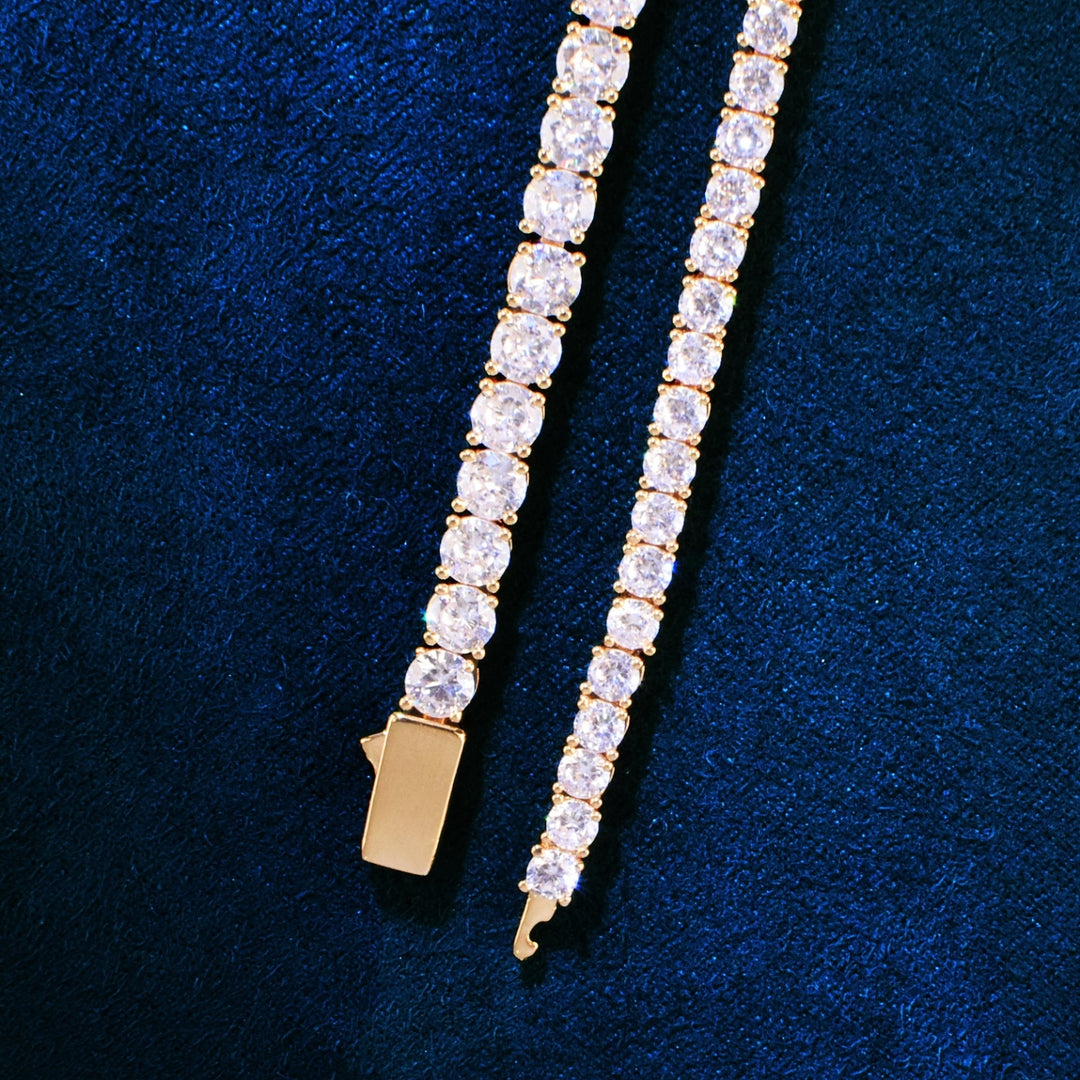 Pulseira Riviera - Largura 3mm 4mm 5mm - Peça Premium (resistente à água) - ICE BRO JOIAS