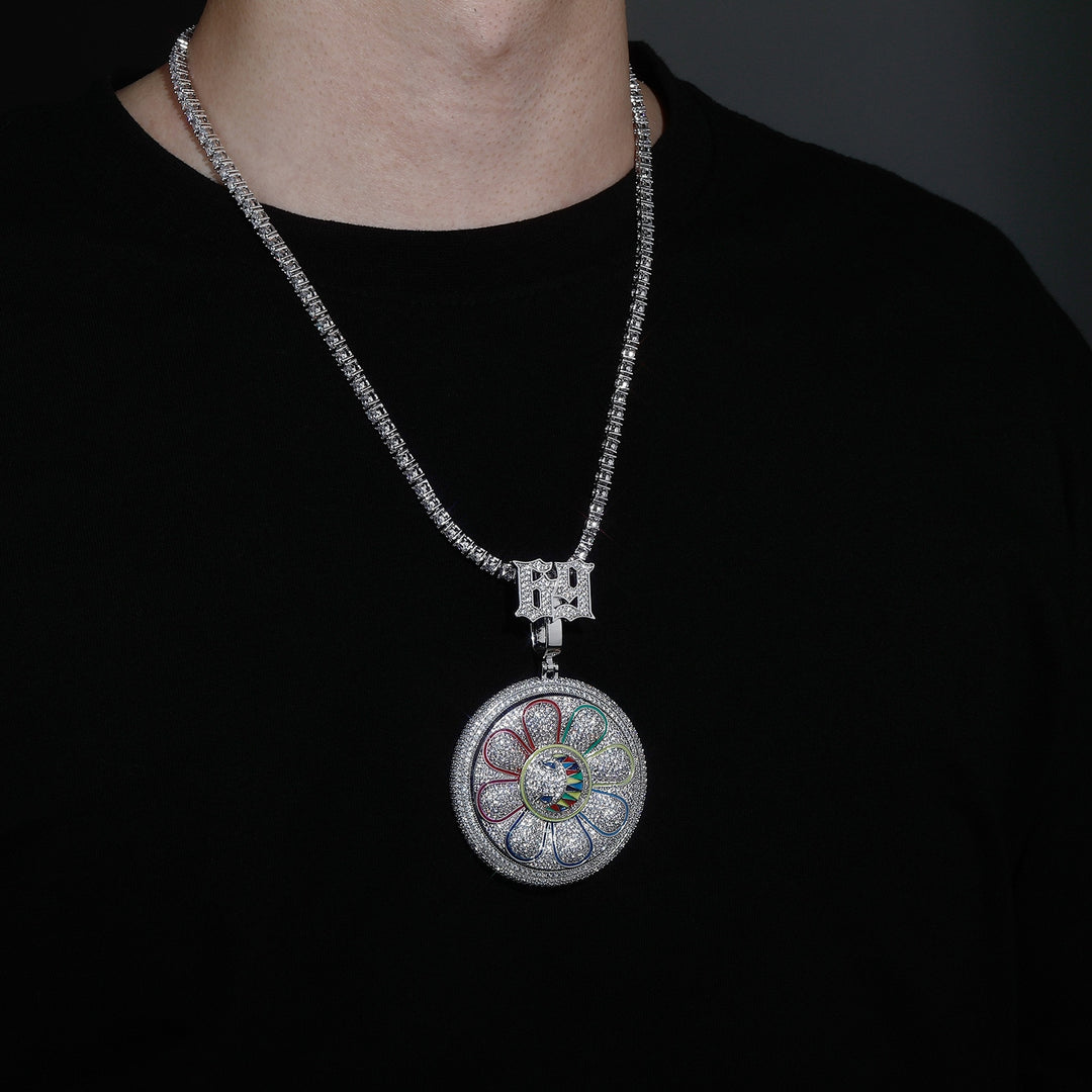 Pingente Giratório Type 6ix9ine Ice Cravejado, com Corrente Rope - Peça Premium (resistente à água) - ICE BRO JOIAS