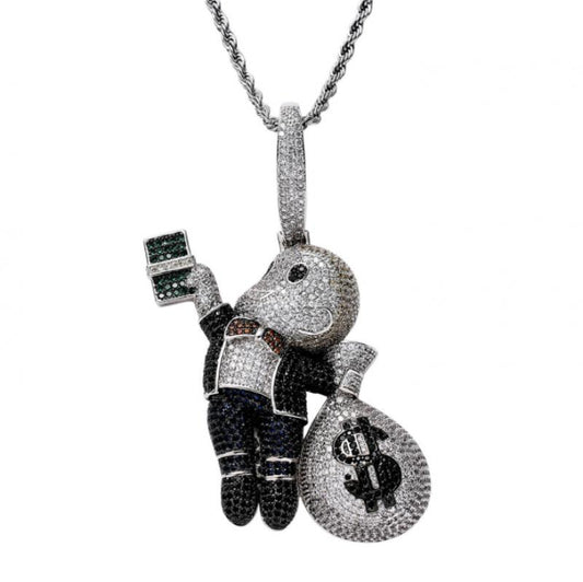 Pingente Chefinho com Corrente Rope de Brinde. - ICE BRO JOIAS