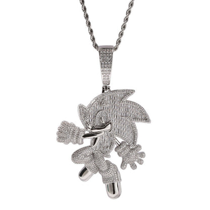 Pingente Sonic ICE - Exclusivo Ice Bro Joias - Peça Premium (resistente à água) - ICE BRO JOIAS