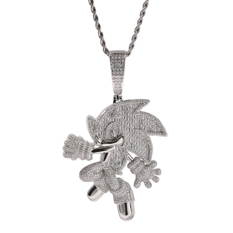 Pingente Sonic ICE - Exclusivo Ice Bro Joias - Peça Premium (resistente à água) - ICE BRO JOIAS