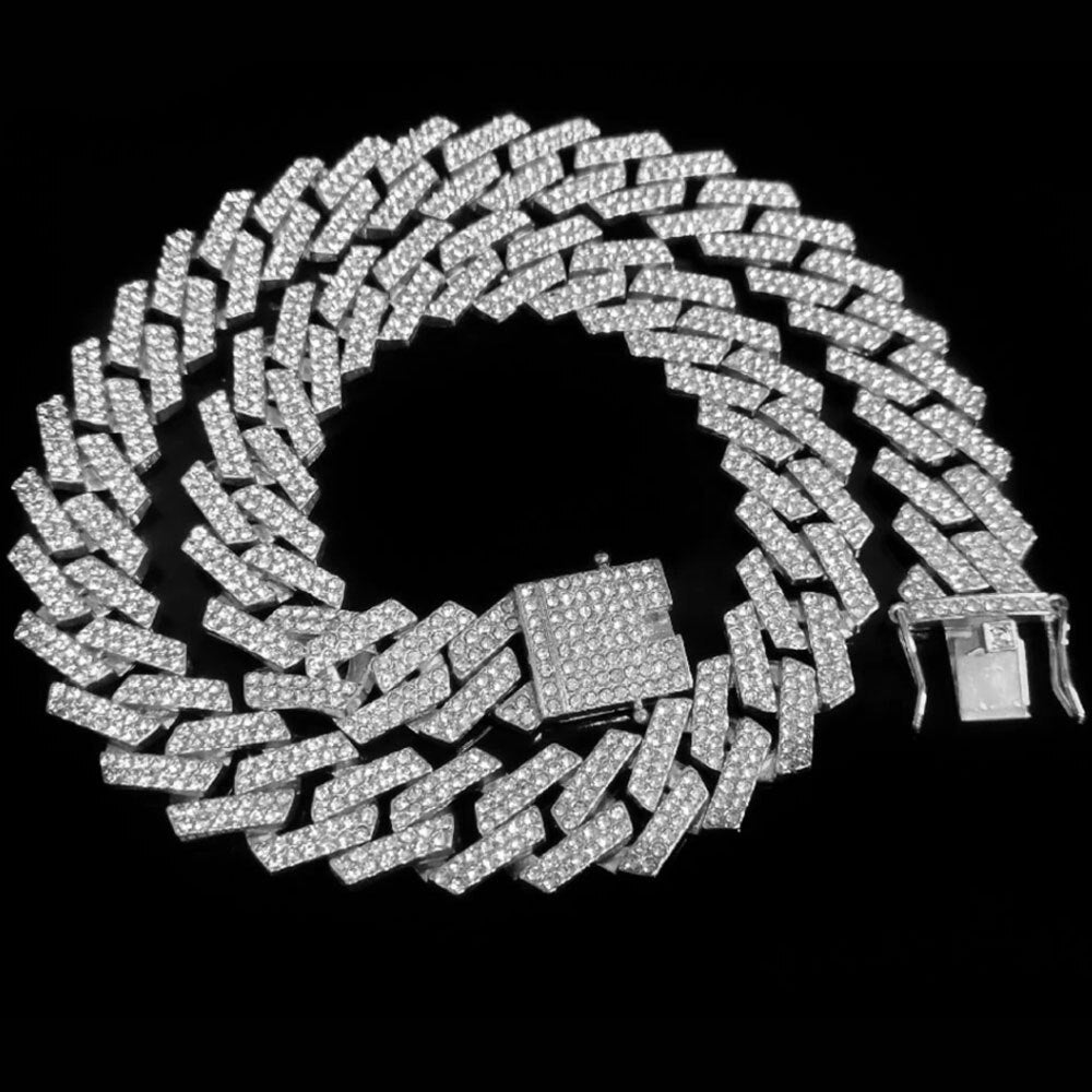 Kit com 5 peças - Corrente Prong 20mm - Exclusivo Ice Bro Joias® - ICE BRO JOIAS