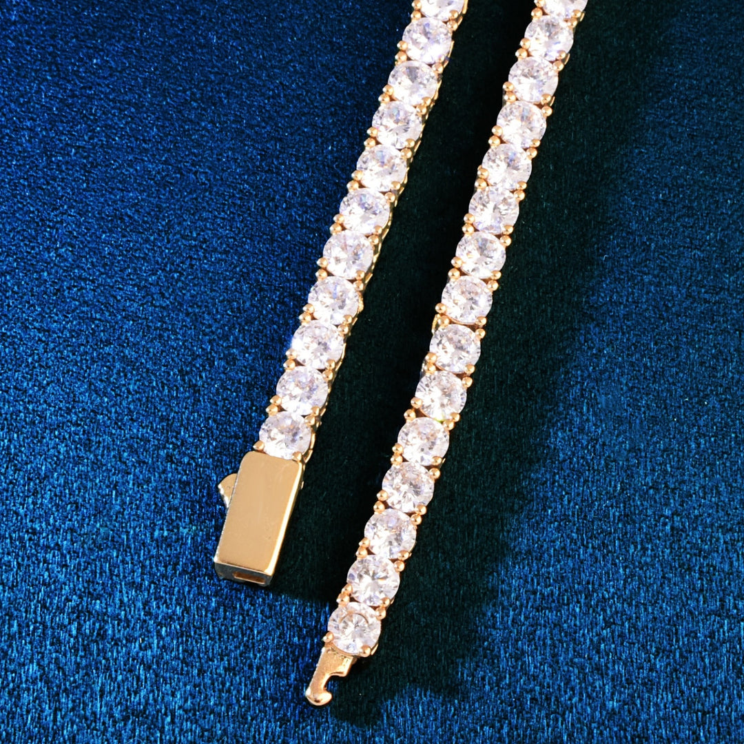 Corrente Riviera Ice - Largura 3mm, 4mm, 5mm ou 6mm - fecho gaveta - Peça Premium (resistente à água) - ICE BRO JOIAS