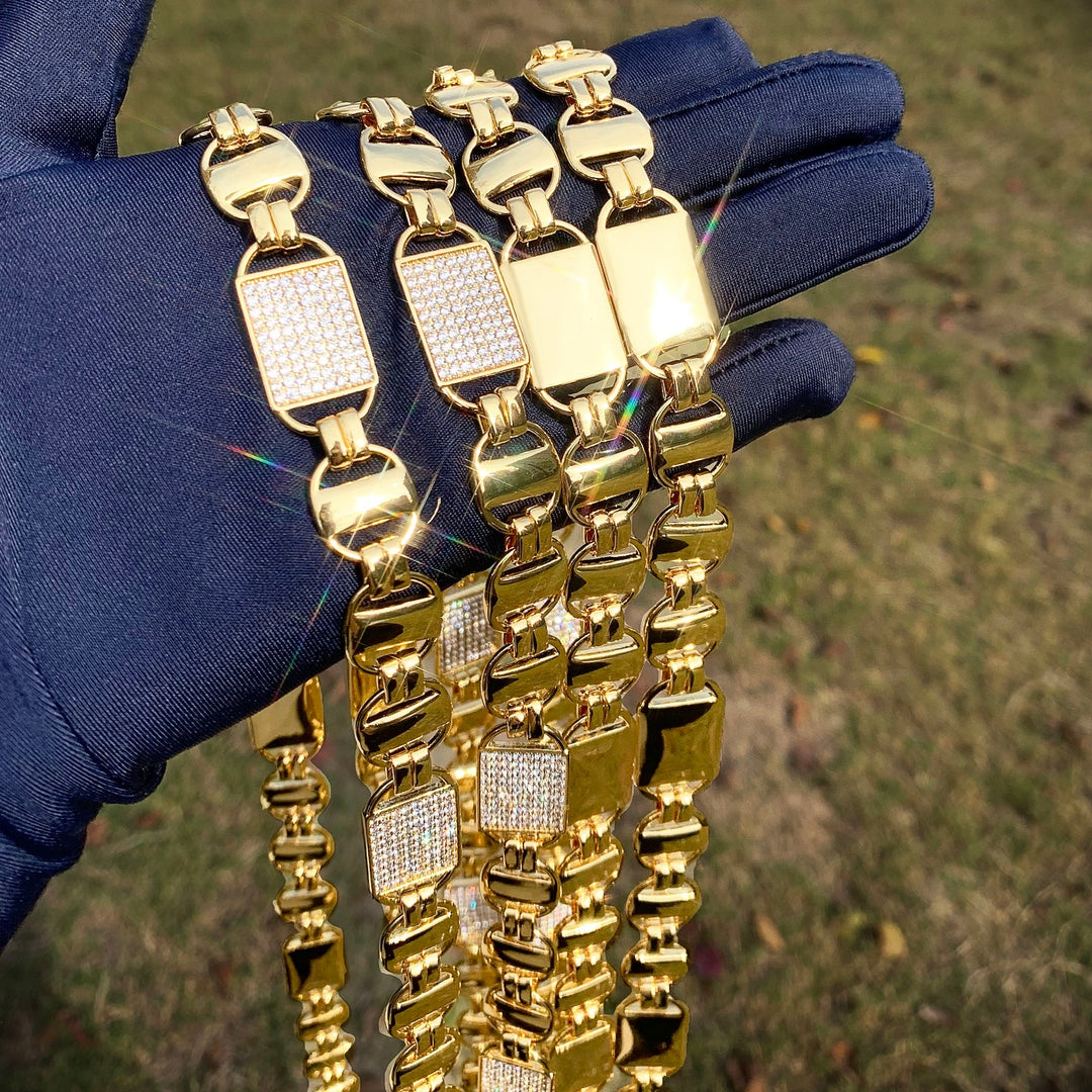 Corrente 14mm Ice 18k ou Prata - ICE BRO JOIAS