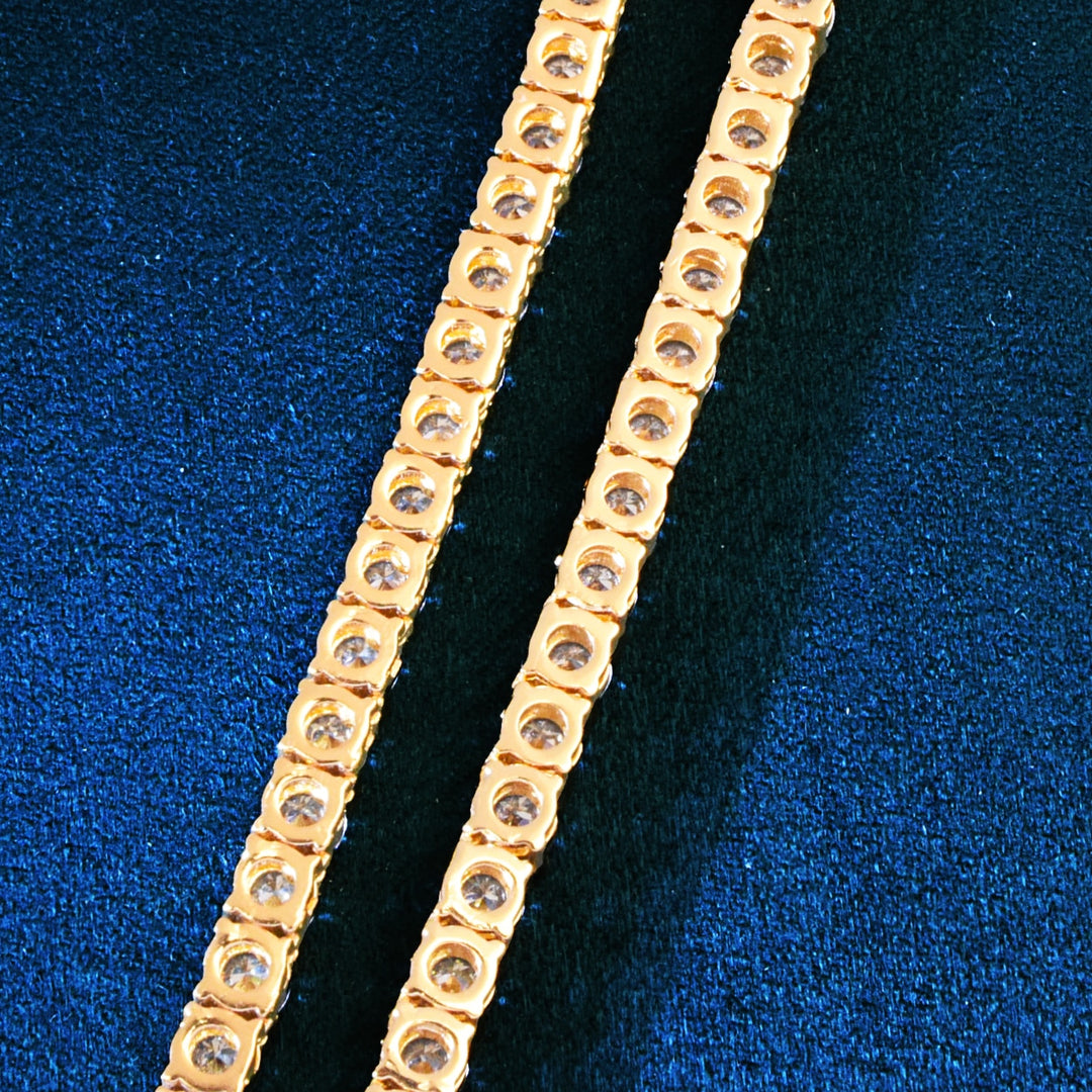 Corrente Riviera Ice - Largura 3mm, 4mm, 5mm ou 6mm - fecho gaveta - Peça Premium (resistente à água) - ICE BRO JOIAS