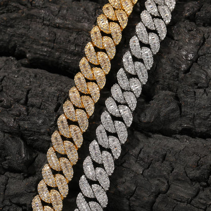 Corrente Prong 12mm Cravejada ICE - Peça Premium (resistente à água)