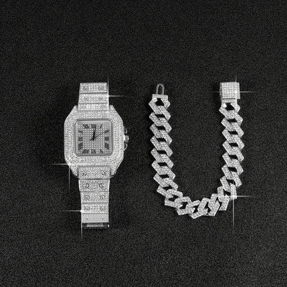 Kit Ice - Relógio Luxury + Pulseira Prong 13mm - Cumprimento 20cm