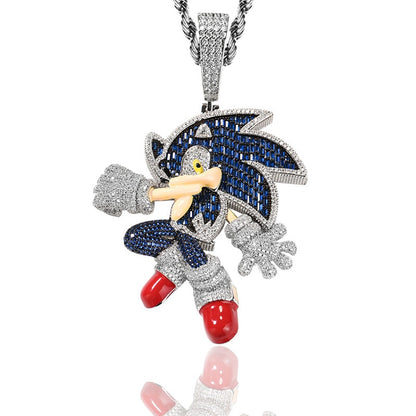 Pingente Sonic ICE - Exclusivo Ice Bro Joias - Peça Premium (resistente à água) - ICE BRO JOIAS