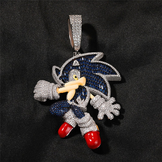 Pingente Sonic ICE - Exclusivo Ice Bro Joias - Peça Premium (resistente à água) - ICE BRO JOIAS