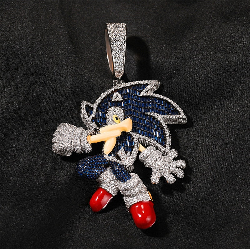Pingente Sonic ICE - Exclusivo Ice Bro Joias - Peça Premium (resistente à água) - ICE BRO JOIAS