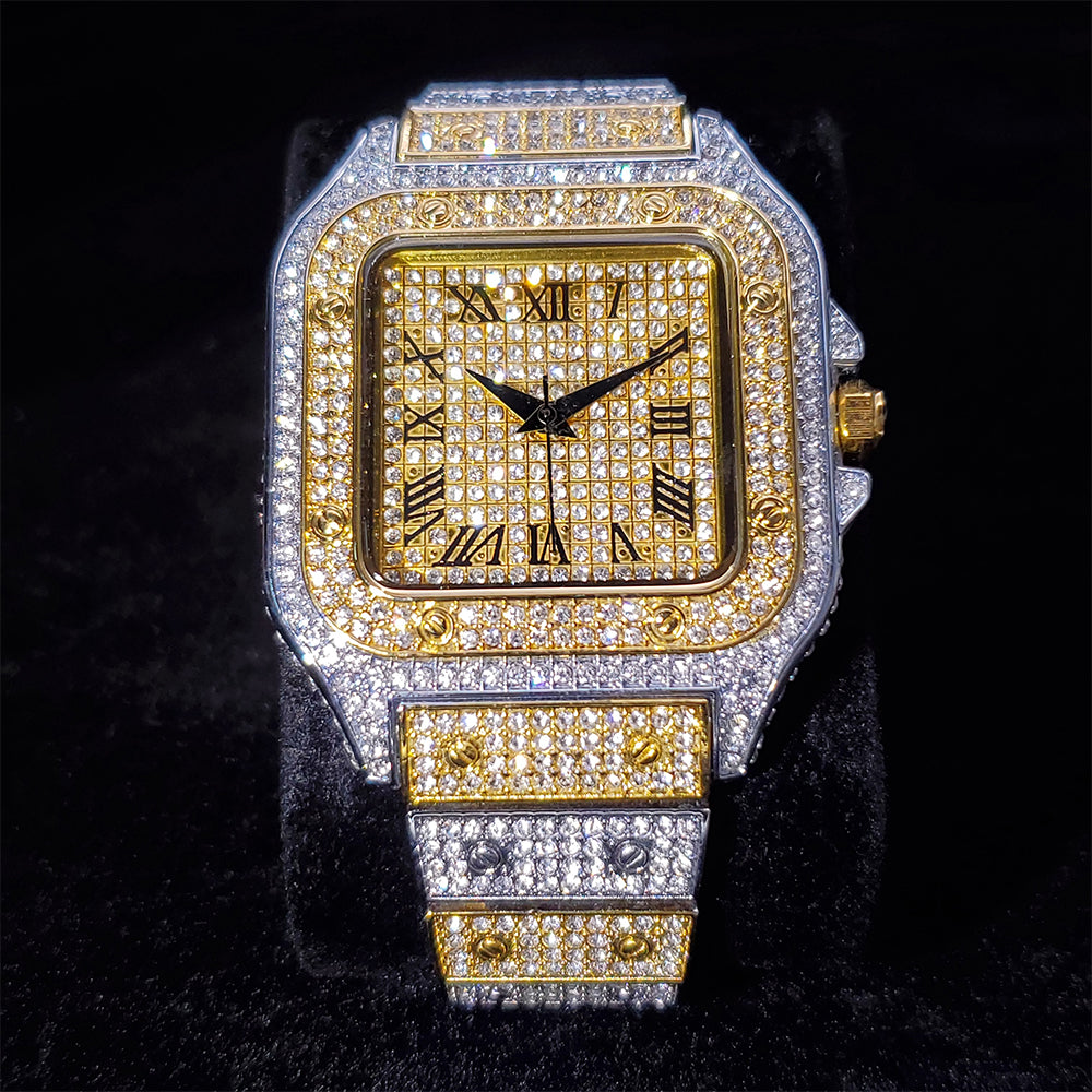 Relógio Luxury Ice Cravejado a mão - ICE BRO JOIAS