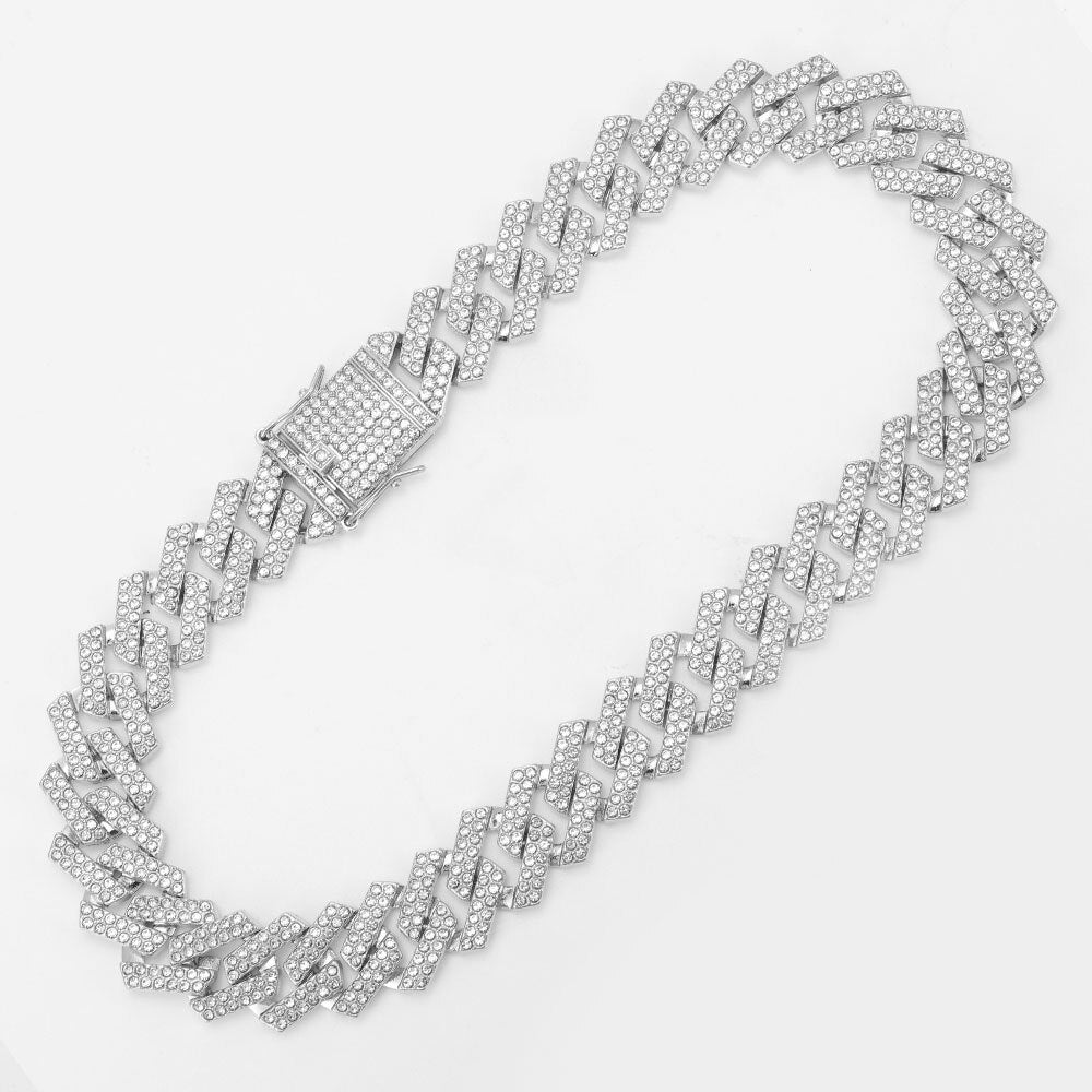 Kit com 5 peças - Corrente Prong 20mm - Exclusivo Ice Bro Joias® - ICE BRO JOIAS
