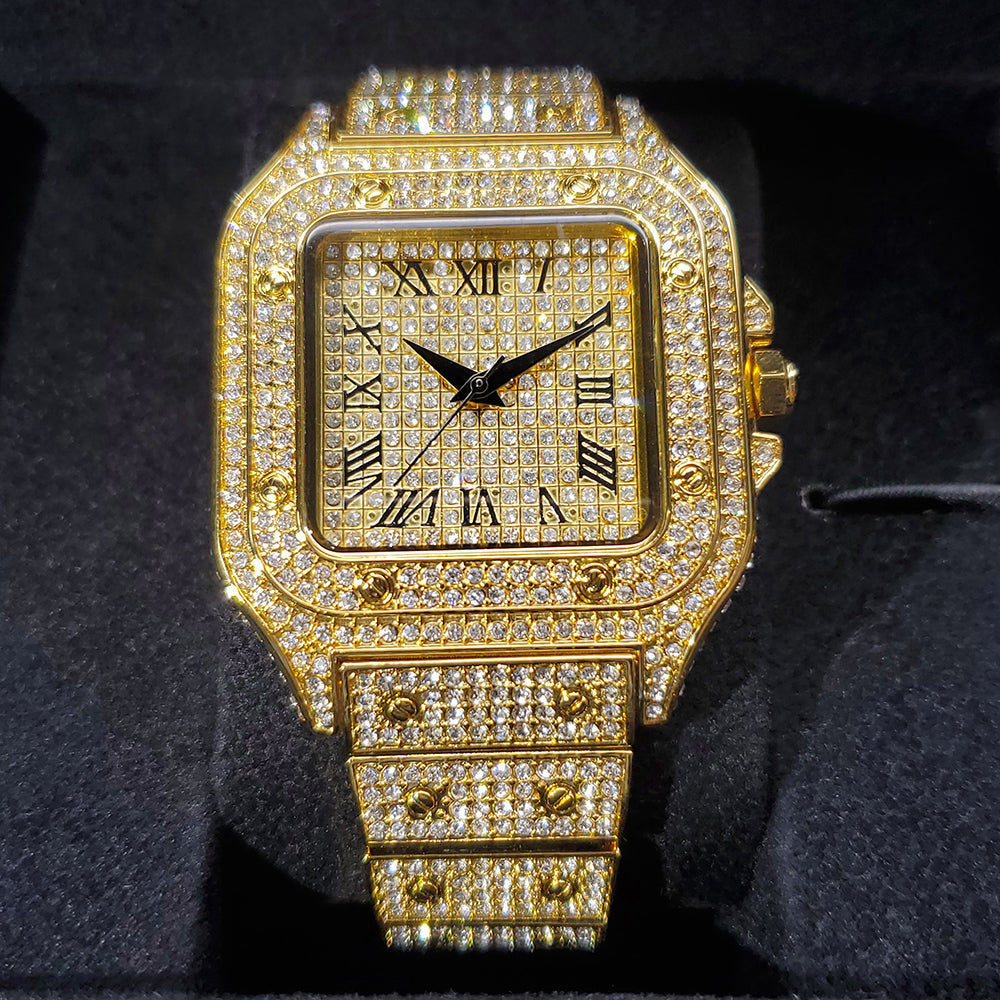 Relógio Luxury Ice Cravejado a mão - ICE BRO JOIAS