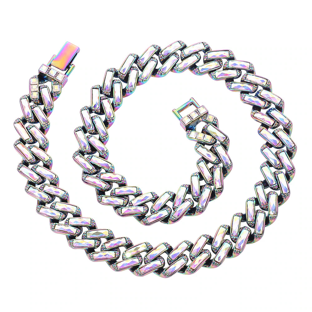 Corrente Prong 13mm Cristais - Muito brilho! - ICE BRO JOIAS