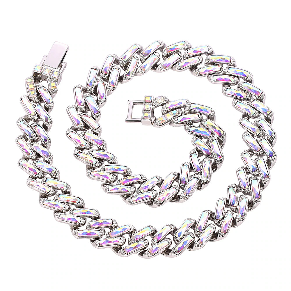 Corrente Prong 13mm Cristais - Muito brilho! - ICE BRO JOIAS