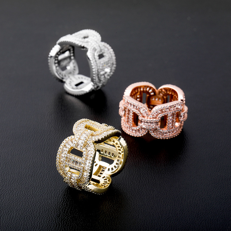 Anel Prong Cravejado Ice - ICE BRO JOIAS