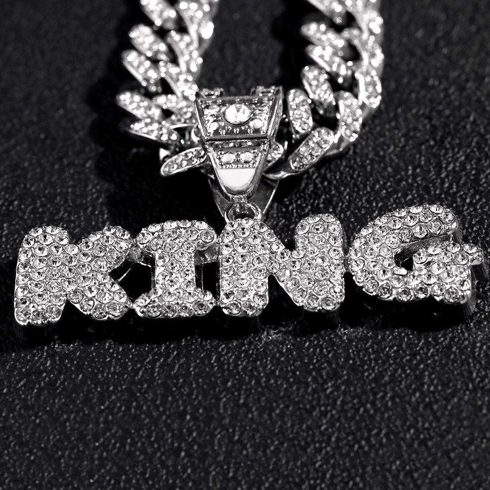 Pingente Cravejado ICE KING, com Corrente Cuban de Brinde - ICE BRO JOIAS