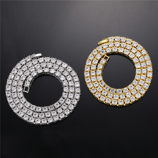 Em Promoção! - Kit Cuban+Riviera - Compre a Corrente Cuban de 13mm e ganhe a Corrente Riviera de 5mm - ICE BRO JOIAS
