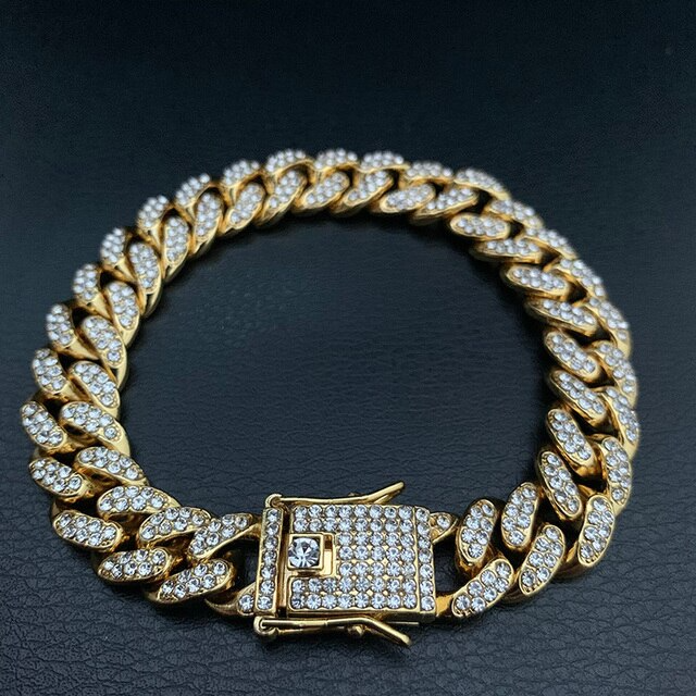 Pulseira Cravejada ICE Cuban 13mm - ICE BRO JOIAS