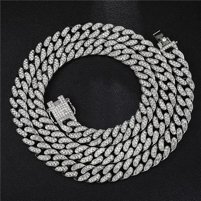Em Promoção! - Kit Cuban+Riviera - Compre a Corrente Cuban de 13mm e ganhe a Corrente Riviera de 5mm - ICE BRO JOIAS