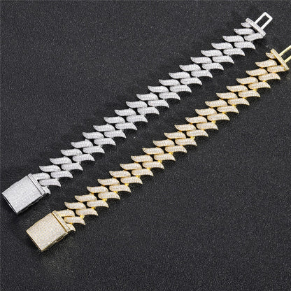 Pulseira Spiked 18mm - Peça Premium (resistente à água) - ICE BRO JOIAS