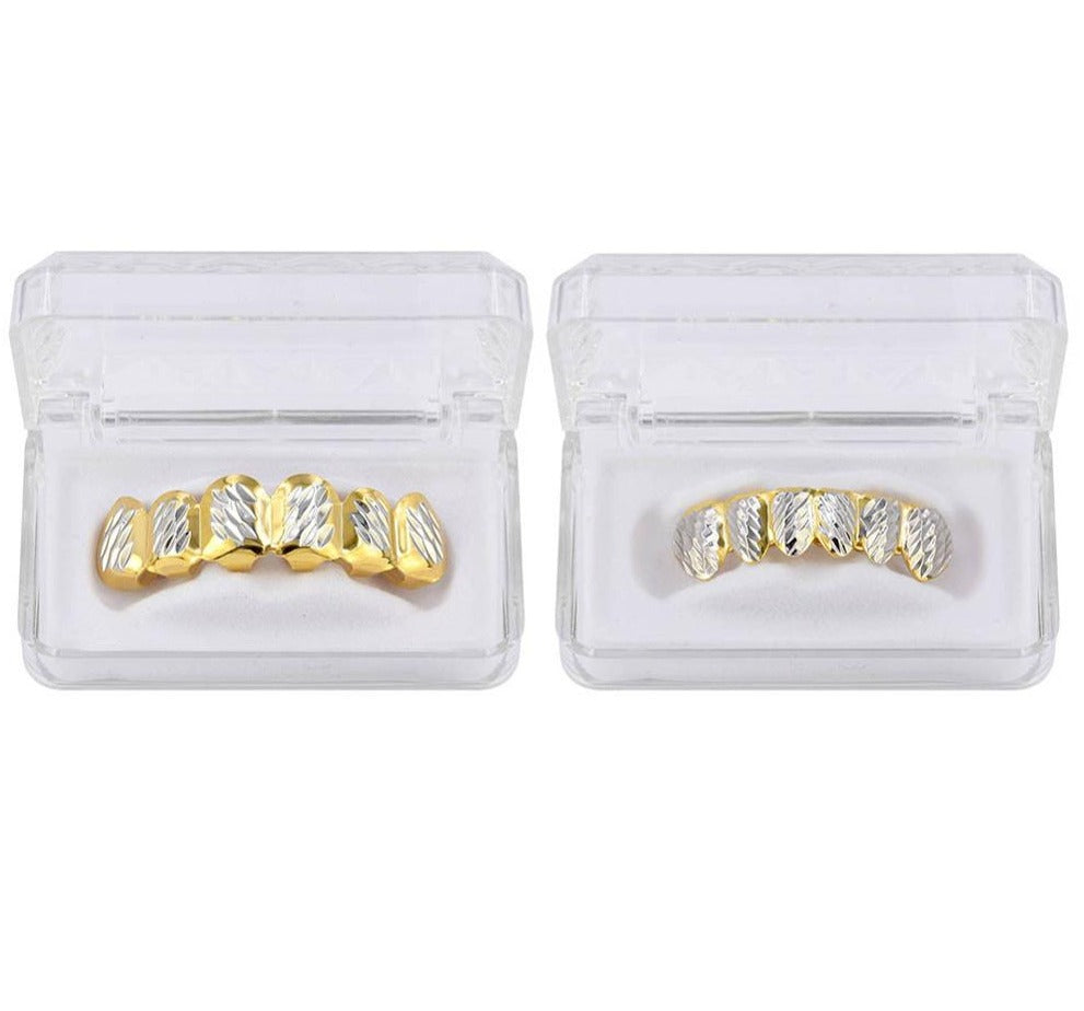 Grillz (avulso) Luxo Cravejado ICE - com Molde de Silicone para ajustar aos dentes - ICE BRO JOIAS
