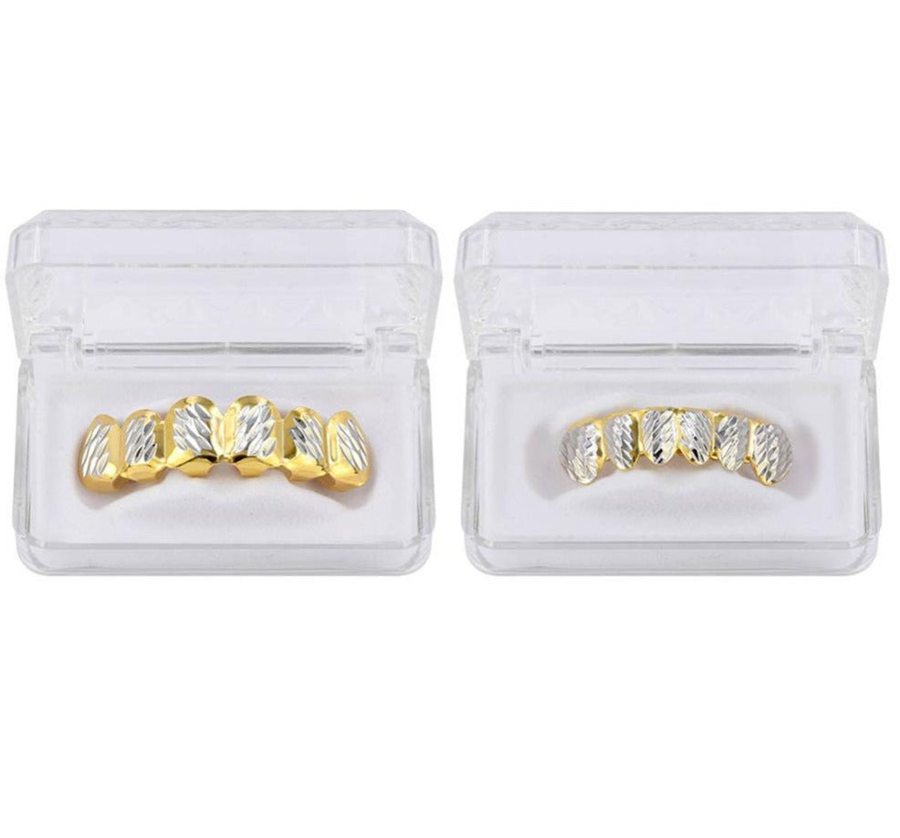 Grillz Luxo Cravejado ICE - com Molde de Silicone para ajustar aos dentes - ICE BRO JOIAS