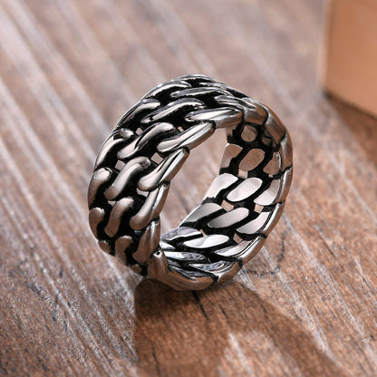Anel Masculino Estilo Corrente - ICE BRO JOIAS