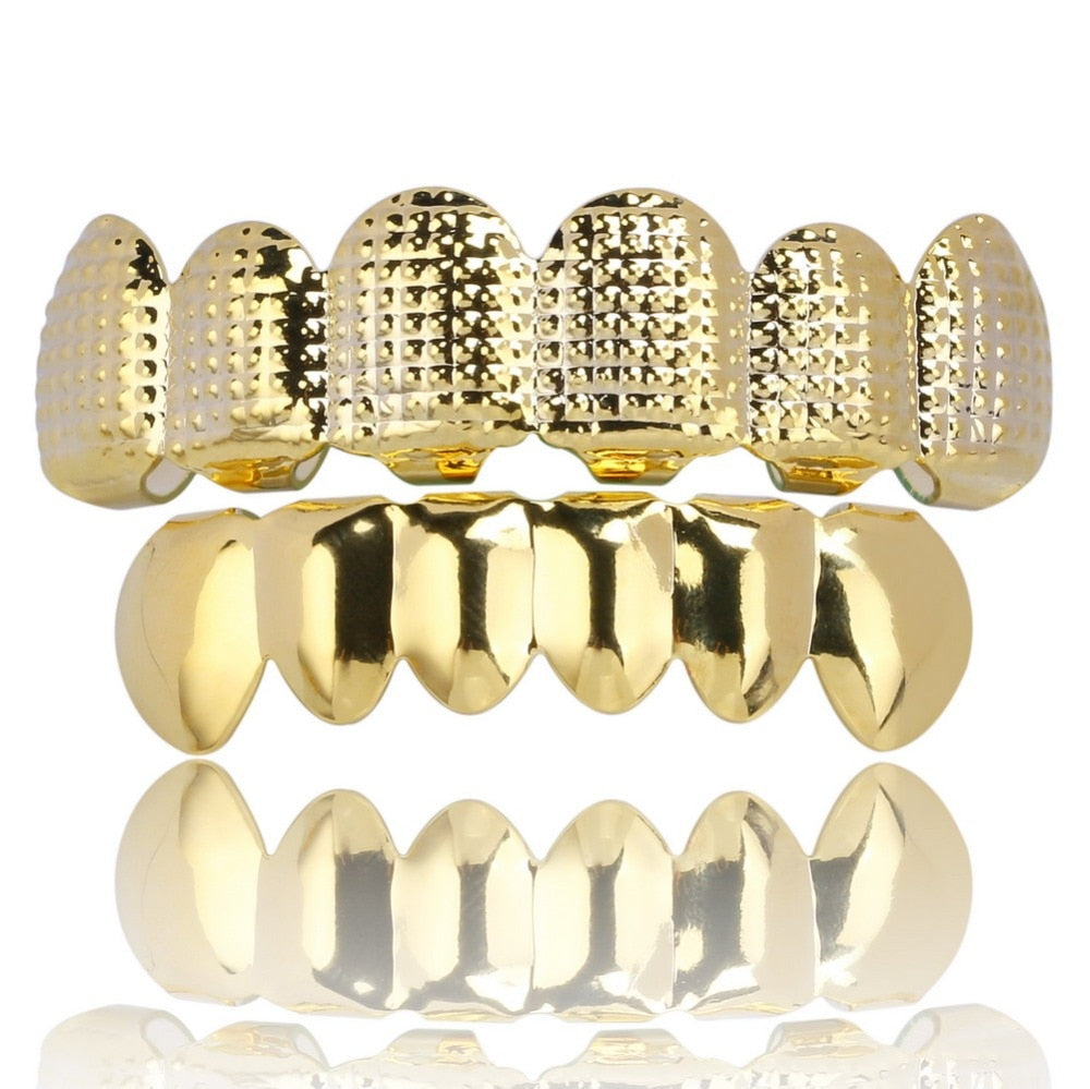 Grillz Luxo Cravejado ICE - com Molde de Silicone para ajustar aos dentes - ICE BRO JOIAS
