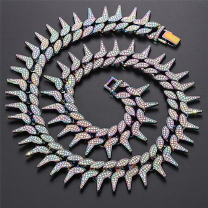 Corrente e Pulseira Spiked Ice - Neon - ICE BRO JOIAS