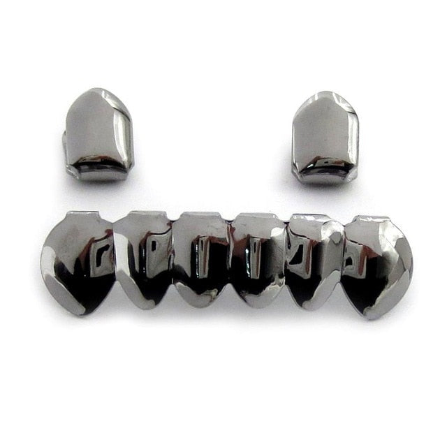 Grillz Luxo Cravejado ICE - com Molde de Silicone para ajustar aos dentes - ICE BRO JOIAS