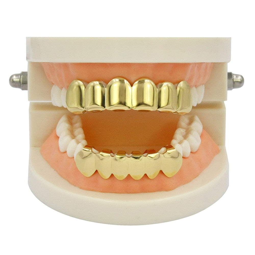 Grillz Luxo Cravejado ICE - com Molde de Silicone para ajustar - ICE BRO JOIAS