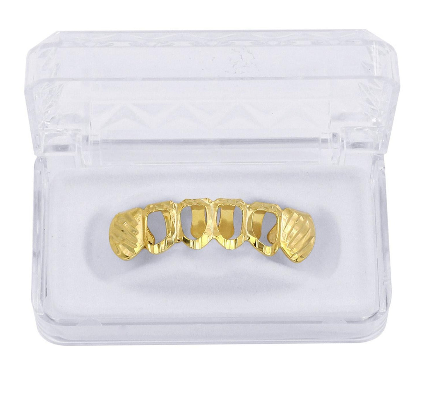 Grillz Luxo Cravejado ICE - com Molde de Silicone para ajustar aos dentes - ICE BRO JOIAS