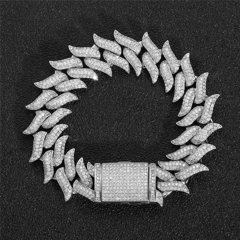 Pulseira Spiked 18mm - Peça Premium (resistente à água) - ICE BRO JOIAS