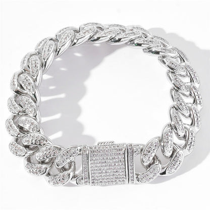 Pulseira Cuban 15mm - Peça Premium (resistente à água) - ICE BRO JOIAS