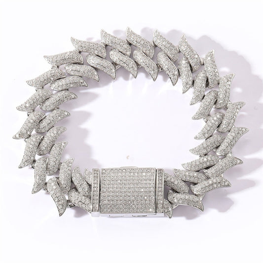 Pulseira Spiked 18mm - Peça Premium (resistente à água) - ICE BRO JOIAS