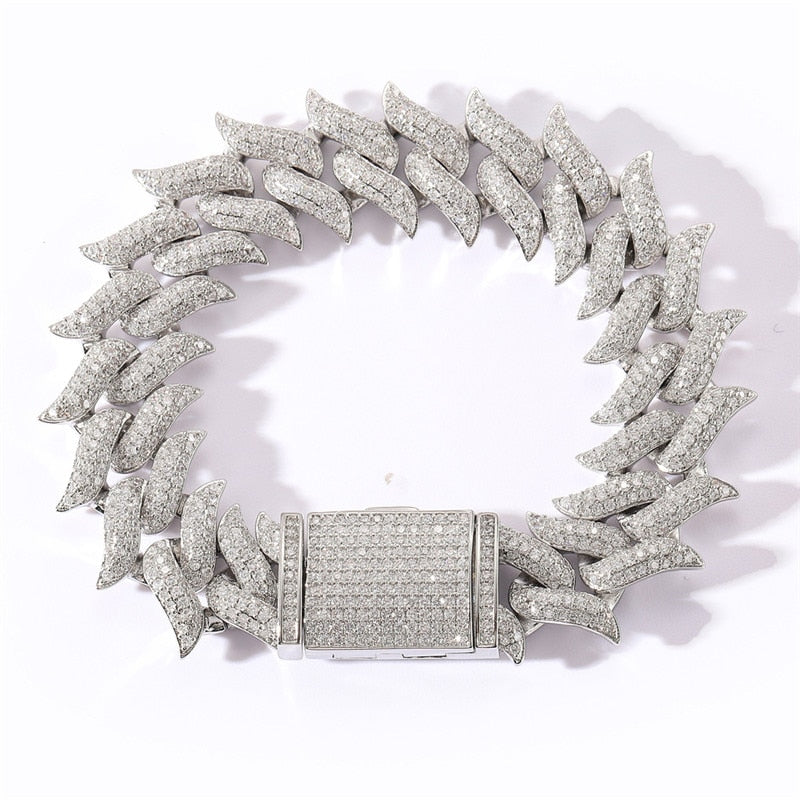 Pulseira Spiked 18mm - Peça Premium (resistente à água) - ICE BRO JOIAS