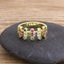 Anel Ouro 18k Colorido Luxo - ICE BRO JOIAS
