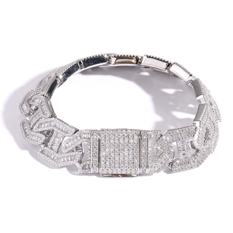 Pulseira Baguette 17mm - Peça Premium (resistente à água) - ICE BRO JOIAS
