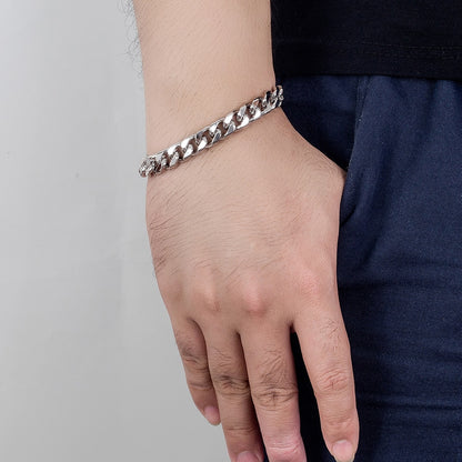 Pulseira Prata S925 legitima. 10mm - ICE BRO JOIAS