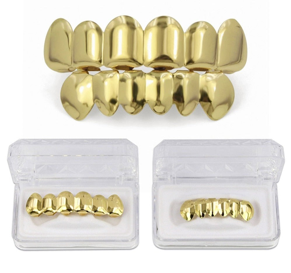 Grillz Luxo Cravejado ICE - com Molde de Silicone para ajustar - ICE BRO JOIAS