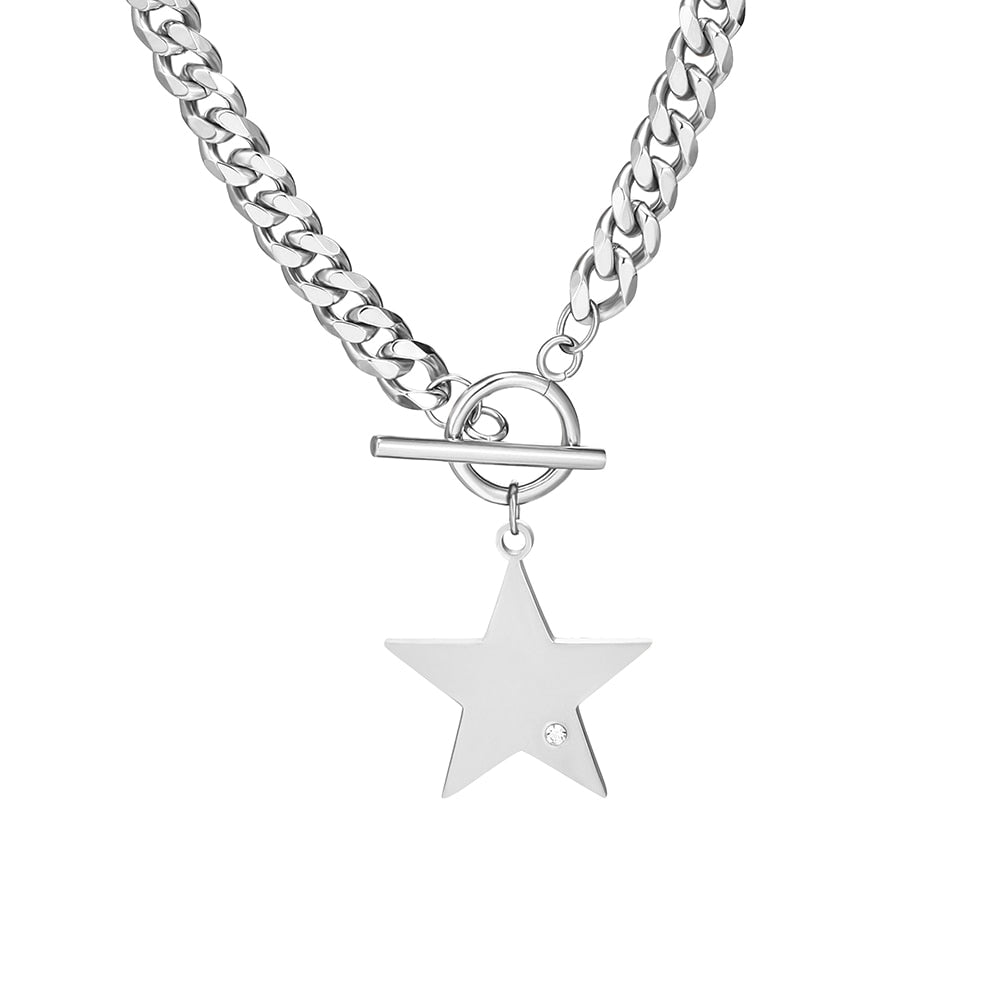 Corrente com Pingente de Estrela elegante - ICE BRO JOIAS