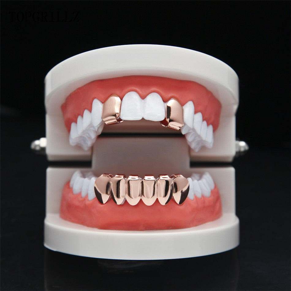 Grillz Luxo Cravejado ICE - com Molde de Silicone para ajustar aos dentes - ICE BRO JOIAS