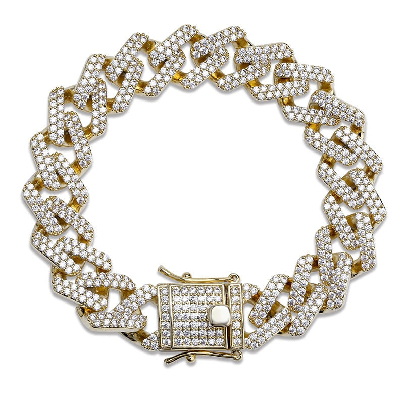 Pulseira Prong 14mm - Peça Premium - ICE BRO JOIAS