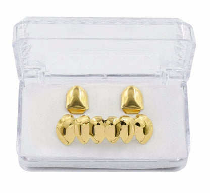 Grillz Luxo Cravejado ICE - com Molde de Silicone para ajustar aos dentes - ICE BRO JOIAS