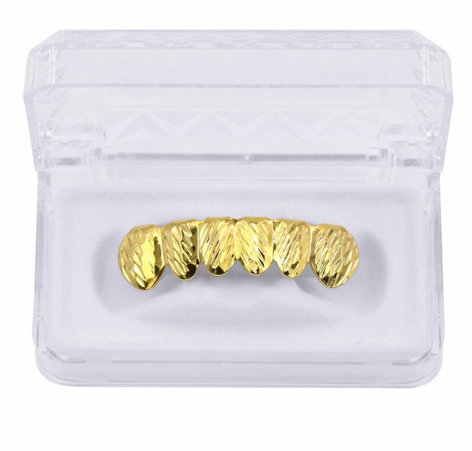 Grillz Luxo Cravejado ICE - com Molde de Silicone para ajustar aos dentes - ICE BRO JOIAS